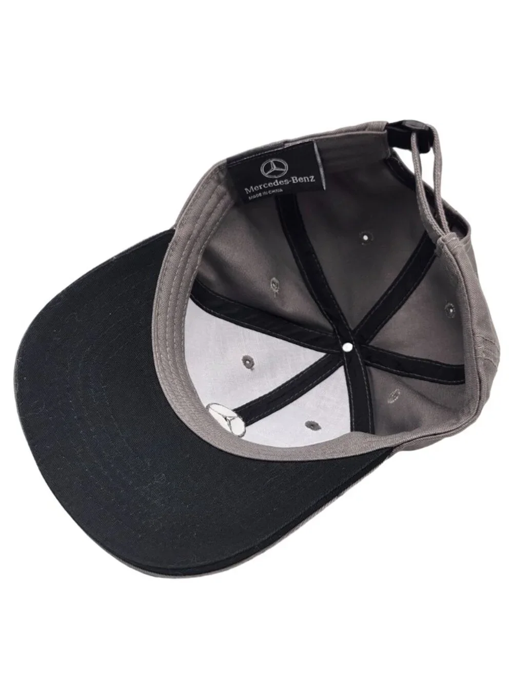 Mercedes-Benz Gray Adjustable Strap Baseball Cap Hat